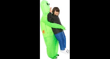 Bovista Alien Pak - Kostuum - Opblaasbaar - Halloween - Carnavalskleding - Kinderen - Kind - XS