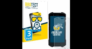 BROTECT - Screenprotector voor Zebra TC21/ TC26 - Folie Beschermfolie Beschermglas matte 3 Stuks