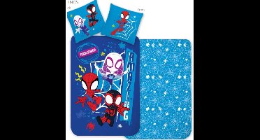 SpiderMan Dekbedovertrek Junior Ledikant- 100 x 135 cm - 100% Katoen