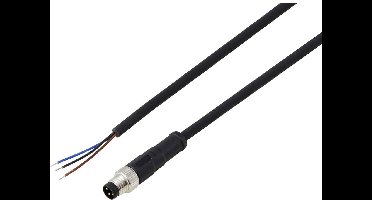TRU COMPONENTS TC-13752016 Aansluitkabel M8 x 1 Aantal polen (sensoren): 3 Stekker, recht 2 m 1 stuk(s)
