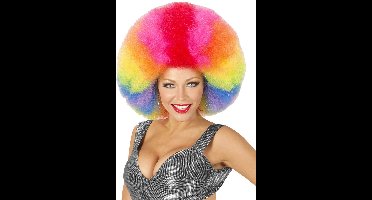 Afro XXL Pruik Bont - Kostuum pruik voor carnaval