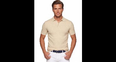 Baileys poloshirt korte mouw beige