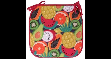 Koopman - Tuinkussen - 38x38 cm - Wodoodporne - Fruitmotief