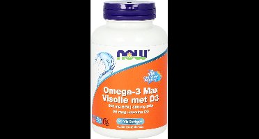 NOW Omega 3 max visolie D3 EPA DHA 90 Softgels