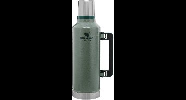 Stanley Classic Legendary Thermosfles 2.3L - Houdt 45 Uur Warm, 2 Dagen Koud - Lekvrij - Vaatwasserbestendig - BPA-Vrij - Voor Koffie, Thee en Meer - Roestvrijstalen Thermoskan - Hammertone Green