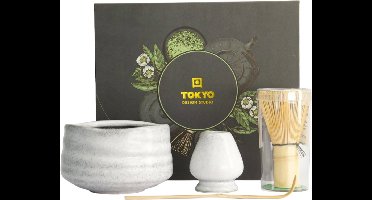 Tokyo Design Studio – Matcha Cadeau Set – Grijs – 4-delig – 11x8cm