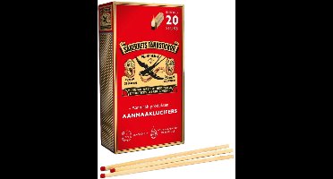 Zwaluw Aanmaaklucifers - 20x stuks - 20 cm - bbq - kachel - open haard lucifers