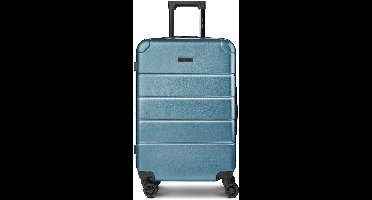 Police Dublin 4 wielen Trolley M 64 cm met uitbreidingsplooi - Harde bagage - Combinatieslot - ice blue