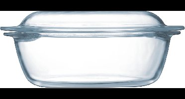 Pyrex - Essentials Schaal Rechthoek met Deksel 6,5 liter - Transparant