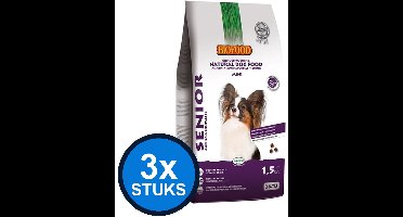 3x Biofood - senior small breed 1,5kg - Hondenvoer - 1.5 kg