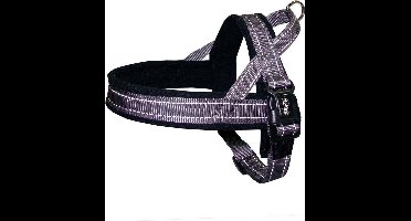 Nobby norwegian hondentuig grijs - XL - buikband 75-98 cm + borstband 62 cm - breedte 25 mm