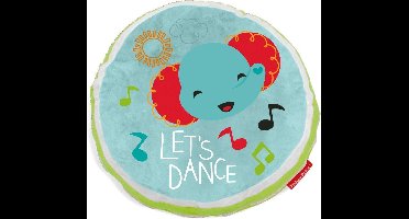 Fisher Price Olifantenkussen voor kinderkamer - Gemaakt van super zacht materiaal - 45 x 45 x 16 cm groot