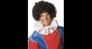 Luxe witte Pieten kraag voor volwassenen