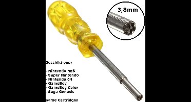 Dolphix - Schroevendraaier 3,8mm voor Retro Consoles - NES / SNES / N64 / GameBoy / Sega Genesis