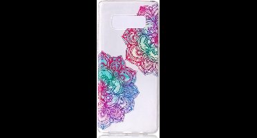 Shop4 - Samsung Galaxy Note 8 Hoesje - Zachte Back Case Lotus Transparant