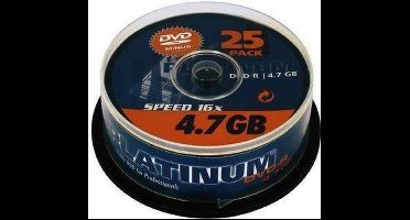 DVD-R  Platinum 4,7GB 25pcs Spin.     16x