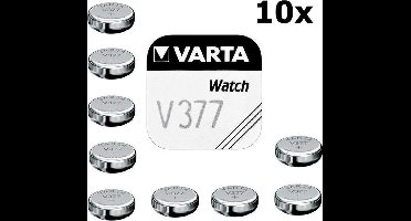 10 Stuks Varta V377 27mAh 1.55V knoopcel batterij