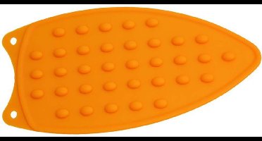Siliconen mat strijkijzer / strijkbout - oranje - strijkboutmat 27x15 cm.