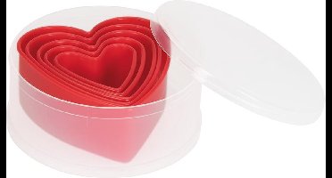 Set uitsteekvormen hart 5 dlg.