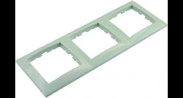 BERKER S1 afdekraam 3-voudig, inbouw | CREME