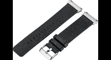 Just in Case Lederen armband voor Fitbit Ionic - zwart