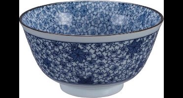 Tokyo Design Studio Mixed Bowls - Hana Chirashi Blauw/Wit - 12.7x6.8cmh - 400ml