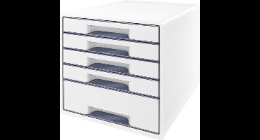 Leitz WOW ladenblok 5 laden, wit