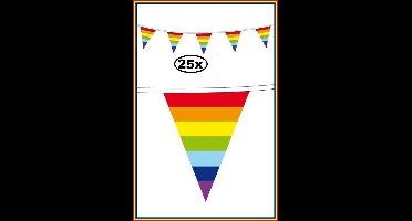 25x Vlaggenlijn Regenboog