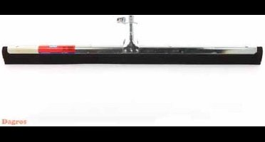 Vloertrekker metaal 55 cm zwart rubber