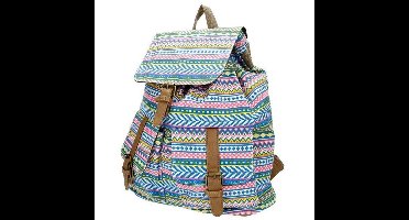 Beagles Canvas Rugzak Neon Aztec