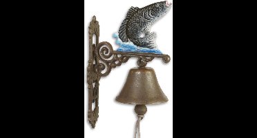 Gietijzeren - deurbel - vis - ornament - bel - gietijzer