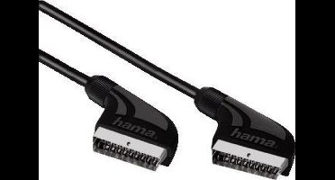 Hama Connecting Cable Scart Plug - Scart Plug, 1 m SCART-kabel SCART (21-pin) Zwart