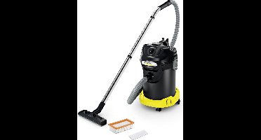 Kärcher AD 4 As- en Droogzuiger - 600 W - 17 Liter - Vlamvertragend - ReBoost Filterreiniging - Wendbaar met wielen