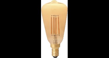Calex LED lamp - Rustiek 4W E14 - Gold 2100K - dimbaar met Led dimmer - (2 stuks)