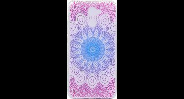 Shop4 - Huawei Y7 Prime Hoesje - Zachte Back Case Dromenvanger Kleurrijke Transparant