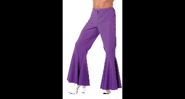 70's Hippie/Disco Broek Heren - Paars - Maat 50
