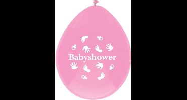 Ballonnen x 6 BABYSHOWER meisje