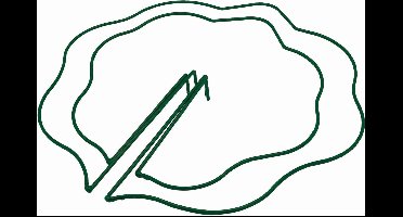 Nature - Plant Magic - Steunring Met Schulprand - Centrisch - dia. 40cm