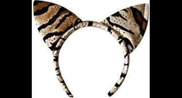 Diadeem - Tijger - Bruin - Wit