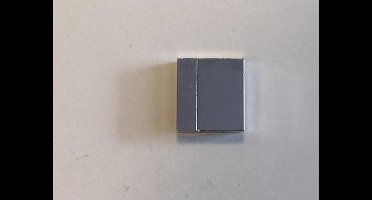 Magneetsluiting plat platinum 24x22 millimeter (gat 3x21mm) 1 Stuks