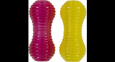 SBS Rubber Halter L - 12,8cm Geel/Fuchsia