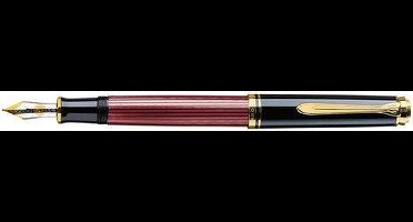 Pelikan Souverän M600 - Vulpen - Medium penpunt - Zwart/Rood