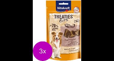 Vitakraft Treaties Bits Leverworst - Hond - Snack - 3 x 120 gr