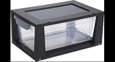 Sunware - Omega ladekastje 6L transparant zwart - 33,5 x 22 x 15,3 cm