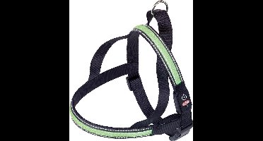 Nobby Norwegian Lichtgevende Hondentuig - Groen - 60-75 cm