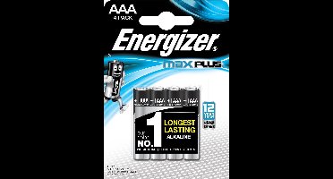 Energizer Max Plus - AAA Batterij - 4 stuks