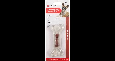 Flamingo Hondenspeelgoed TPR Been met Rundsmaak - Bruin - 12 cm