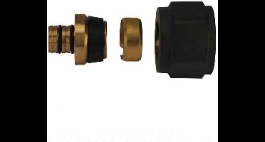 2 x Sanifun luxe adaptor Nero 16 x 2.0 euroconus Zwart