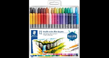 STAEDTLER Design Journey - kleurstift dubbele punt - set 72 st