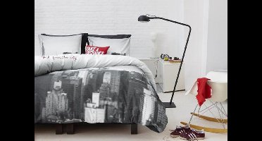 Mexx Dekbedovertrek Big Apple - Eenpersoons - 140x200 cm - Zwart